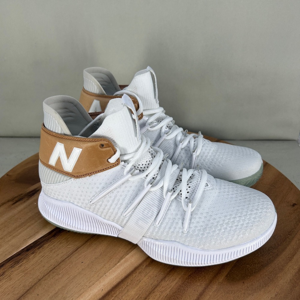 New Balance OMN1S Basketball Shoes White Tan FuelCell BBOMNXWT Womens 9 B High